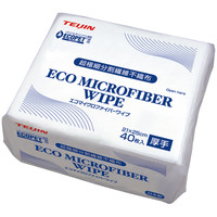 エコマイクロファイバーワイプ　1パック（40枚入）　7545A-688KT1/2125　帝人フロンティア