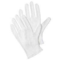 【白手袋】 アスクル 「現場のチカラ」 品質管理用スムス手袋 マチ無し ホワイト LL 1袋（12双入）  オリジナル