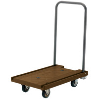 【アウトレット】【在庫一掃】「現場のチカラ」　スタンダード樹脂製台車　ブラウン　1台　アスクル オリジナル