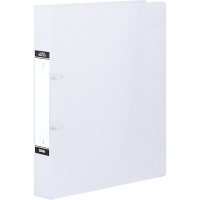 ハピラ　リングファイル丸型2穴　A4タテ　背幅40mm　カラバリ　クリアー  オリジナル