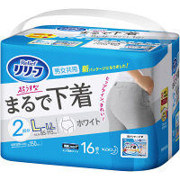 大人用紙おむつ リリーフ はつらつパンツまるで下着 L～LL 1個（16枚入） 花王