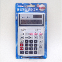 【アウトレット】アスカ　ビジネス電卓　Lサイズ　シルバー　C1209　1個