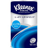 【アウトレット】クリネックス トイレットペーパー 12ロール パルプ シングル 60m 日本製紙クレシア 1個