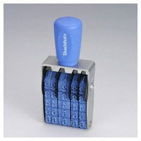 シヤチハタ　回転ゴム印　欧文日付　1号　明朝体　NFD-1M　　（わけあり品）