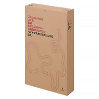アスクル ゴミ袋 透明 低密度 箱タイプ 90L 厚さ0.040mm 1箱（100枚入