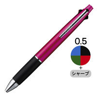 ジェットストリーム4&1 多機能ペン 0.5mm ピンク軸 4色+シャープ MSXE5-1000-05 三菱鉛筆uni