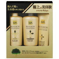 【在庫一掃セール】LUX(ラックス)バイオフュージョン　ダメージディフェンス　トライアルセット(シャンプー＆コンデョショナー＋トリートメント)