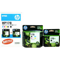 HP（ヒューレット・パッカード） 純正インク HP-IN178SET-A 4色+黒 スリム増量 HP178 1パック5個入 アスクル限定  オリジナル