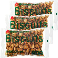 【アウトレット】米玉堂食品　英字ビス　のり風味　190g　1セット（3袋）