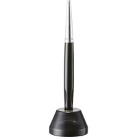 アスクル　油性ボールペン　受付ペン＆スタンド2　0.7mm　ブラック軸　1組