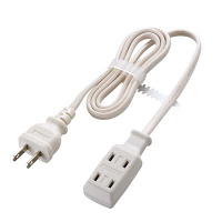 【アウトレット】エレコム　小型電源タップ（モバイルタップ）T-M3シリーズ　2P式/3個口/1m/ホワイト　T-M310