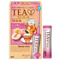 【アウトレット】AGF　ブレンディ　スティックティーハート　ホワイト＆イエローピーチ　1箱（6本入）