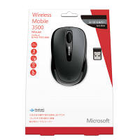 【アウトレット】マイクロソフト　ワイヤレスモバイルマウス3500　ブラック　GMF-00298　1個