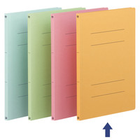 【アウトレット】アスクル　背幅のスリムなフラットファイル（エコノミータイプ）A4S　イエロー　1袋（10冊入） オリジナル