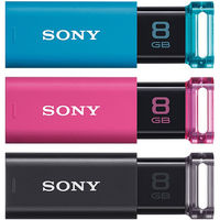 ソニー（SONY） USBメモリー USB3.1 ノック式 ポケットビット USM8GUシリーズ 8GB