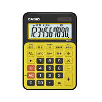 カシオ計算機　カラフル電卓　スパイスイエロー　MW-C12A-BY-N　1個