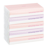 ティッシュペーパー　150組（5個入）　オリジナルソフトパックティッシュ　アスクル オリジナル