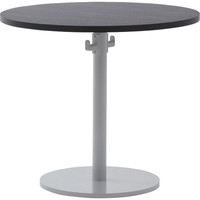 アール・エフ・ヤマカワ　リフレッシュテーブル（フック付き）　ダークブラウン　直径800×高さ700mm　1台（直送品）