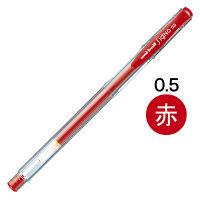 三菱鉛筆(uni) ゲルインクボールペン替芯 シグノ 0.5mm UMR-5 赤 1本 - アスクル