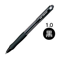 油性ボールペン VERY楽ノック 1.0mm 黒 ノック式 SN-100-10 三菱鉛筆uniユニ