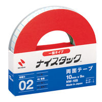 ニチバン ナイスタック（R） 紙両面テープ 幅10mm×9m NW-10S（直送品