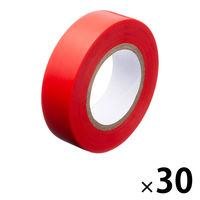 現場のチカラ ビニールテープ 赤 幅19mm×長さ10m アスクル 1セット（30巻入）  オリジナル
