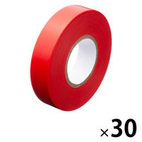 現場のチカラ ビニールテープ 赤 幅19mm×長さ20m アスクル 1セット（30巻入）  オリジナル