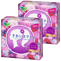 パンティライナー　香り付き　羽なし　14cm　ロリエ　きれいスタイル　2パック（160枚）　ヒーリングベリー　花王