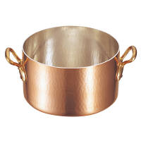 モービル　銅半寸胴鍋（蓋無）2151-01　28c　150800　（取寄品）