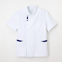 ナガイレーベン 男子上衣 （メンズジャケット） 医療白衣 半袖 Tロイヤルブルー L HO-1637（取寄品）