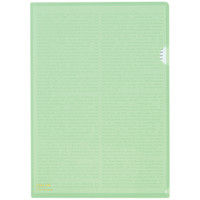 リヒトラブ カラークリヤーホルダー うぐいす A4タテ F78-13 1箱（50枚：5枚入×10袋）