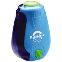 ソニック　ハンディ鉛筆削り　ラチェッタ　芯先調整機能付　青　SK-812-B　1個