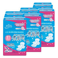 ナプキン　ふつう～多い日の昼用　　エリス　新・素肌感　羽つき　20.5cm　1セット（132枚：22枚入×6パック）　大王製紙