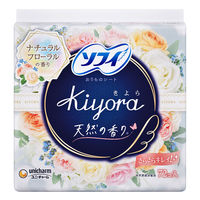 パンティライナー 生理用品 ソフィ Kiyora (キヨラ) ナチュラルフローラル 羽なし 14cm 1パック 72枚
