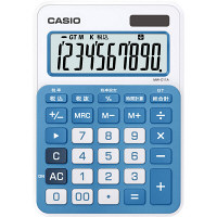 カシオ計算機　カラフル電卓　MW-C11A-BU（レイクブルー）