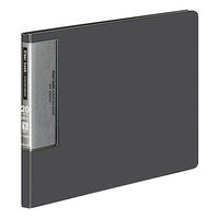 コクヨ　クリヤーブック（ウェーブカット・固定式）　B5ヨコ20ポケット　ダークグレー　ラ-T566DM　1冊