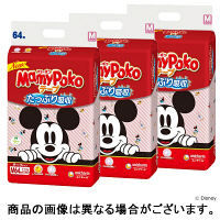 マミーポコ おむつ テープ M（6～11kg） 1ケース（64枚入×3パック） ユニ・チャーム