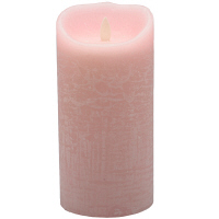 【アウトレット】【在庫一掃】LUMINARA　LEDキャンドルピンク7インチ　桃　LM201-PK