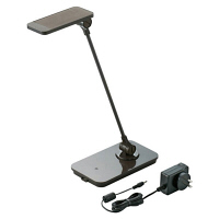 【アウトレット】エレコム　LEDデスクライト　USBポート付　ブラウン　LEC-SN01BR　1個