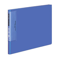 コクヨ　クリヤーブック（ウェーブカット・固定式）　A4ヨコ20ポケット　青　ブルー　ラ-T565B　1冊