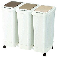 アイリスオーヤマ　キャスター付き分別ペール　CBP-353 ホワイト　1台