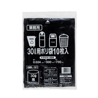 【アウトレット】伊藤忠リーテイルリンク　メタロセンゴミ袋　黒　30L　GMBL-301　1パック（10枚入）