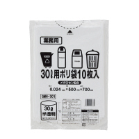 【アウトレット】伊藤忠リーテイルリンク　メタロセンゴミ袋　半透明　30L　GMH-301　1パック（10枚入）