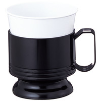 【アウトレット】日本デキシー インサートカップホルダー（黒） 1袋（5個入）