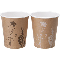 紙コップ未晒し　ボタニカ　7オンス(205ml)　1袋（40個入）