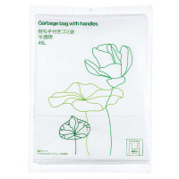 【アウトレット】持ち手付ゴミ袋　半透明　45L　1パック（30枚入）　アスクル オリジナル