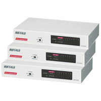 【アウトレット】バッファロー　SV ギガビットスイッチングハブ　8ポート　LSW4-GT-8NS/WH　1セット（3台入）