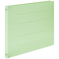 フラットファイル　背補強　A4ヨコ　10冊　グリーン　アスクル  オリジナル