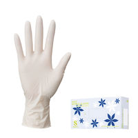 【使いきりニトリル手袋】 ファーストレイト やわらかニトリルグローブ FR-061 粉なし ホワイト S 1箱（100枚入）