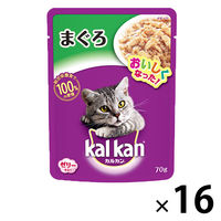 カルカン（kalkan）まぐろ 70g 16袋 キャットフード 成猫 ウェット パウチ